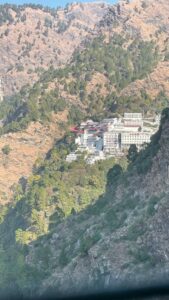 Vaishno Devi temple from 1KM away