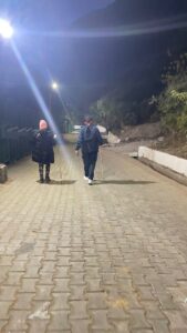 Pilgrims walking to Vaishno Devi  temple